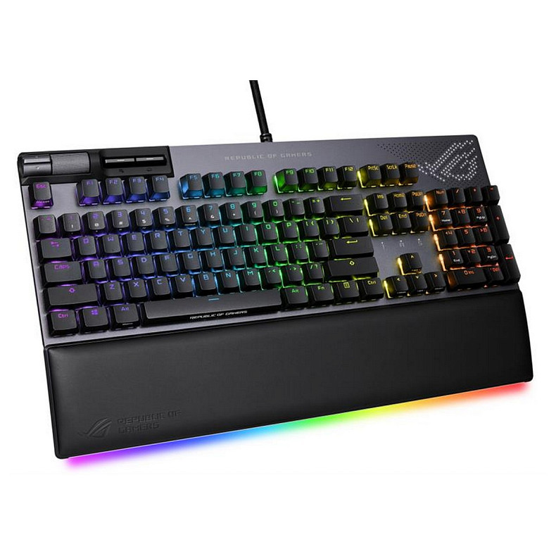 Клавіатура Asus ROG Strix Flare II Animate RGB 113key NX Red EN Black (90MP02E6-BKUA01)