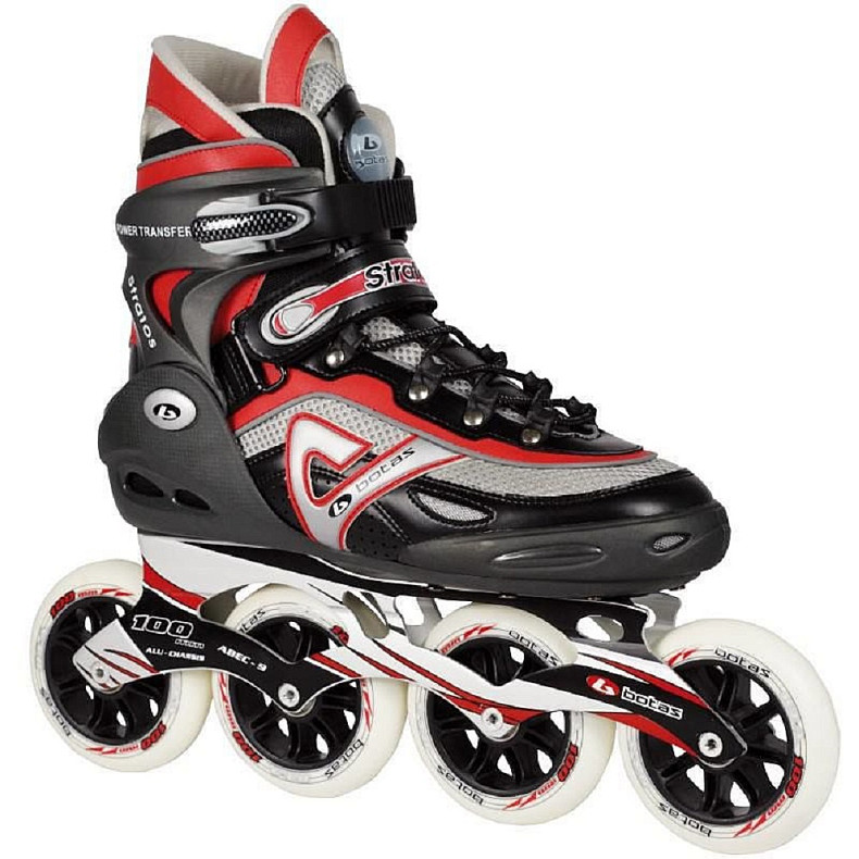 Роликові ковзани Botas STRATOS 90/42, чорно/сіро/червоні