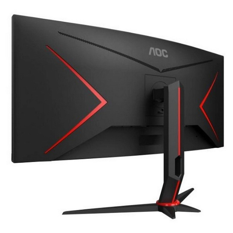 Монiтор AOC 34" CU34G2XP/BK 21:9 VA Curved WQHD 180Hz HDMI DP USB Height Black/Red