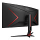 Монiтор AOC 34" CU34G2XP/BK 21:9 VA Curved WQHD 180Hz HDMI DP USB Height Black/Red