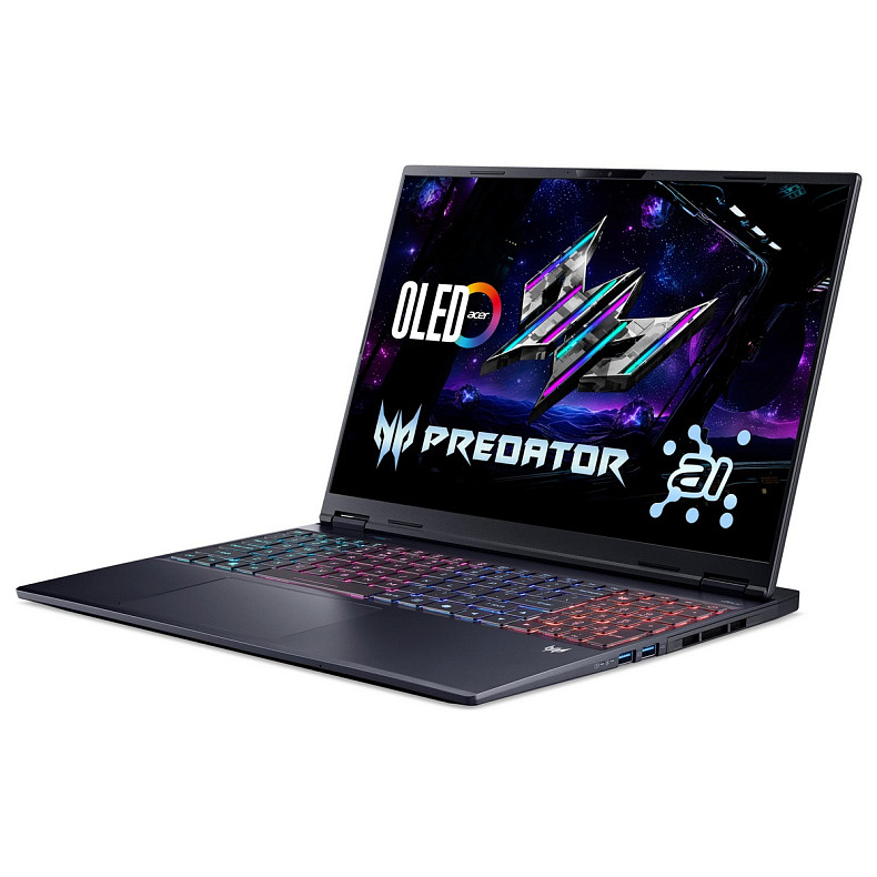 Ноутбук Acer Predator Helios Neo 16S PHN16S-I51 16" OLED, Intel U9-386H, 64GB, F2TB, NVD5060-8, Lin,