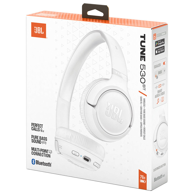 Навушники JBL Tune 530BT White (JBLT530BTWHTEU)