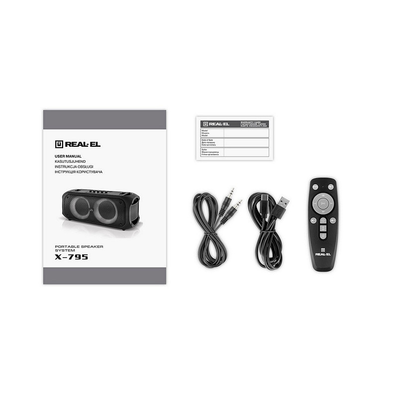 Акустична система REAL-EL X-795 Black