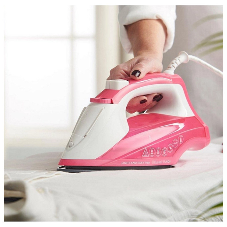 Праска RUSSELL HOBBS 26461-56 Light & Easy Pro Iron білий+ рожевий