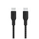 Кабель Belkin USB-С > USB-С, 2м, 100Вт, плетений, чорний