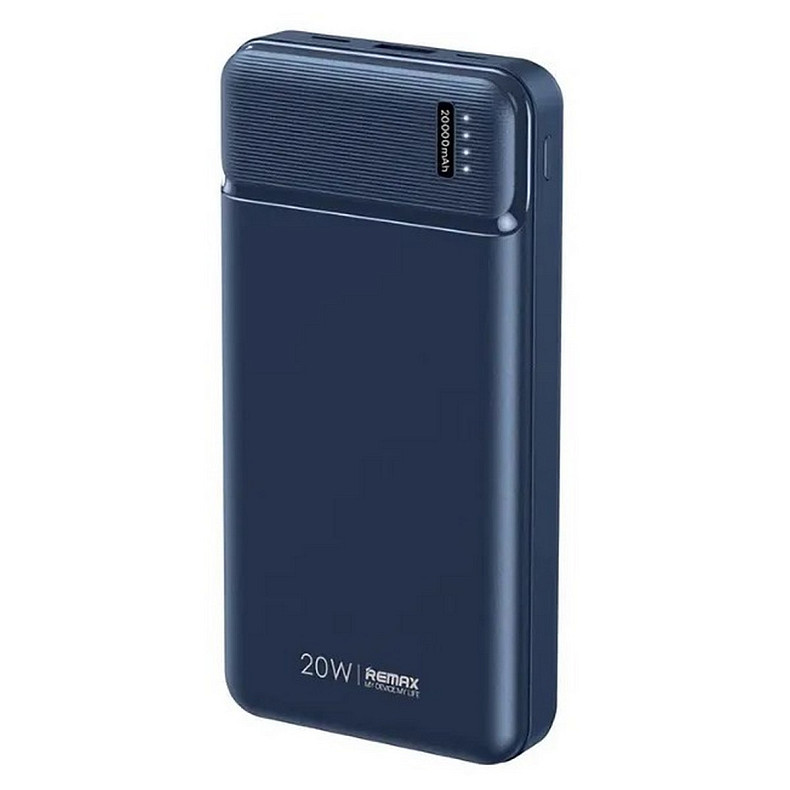 Универсальная мобильная батарея Remax RPP-288 Pure 20000mAh Blue (6954851241614)