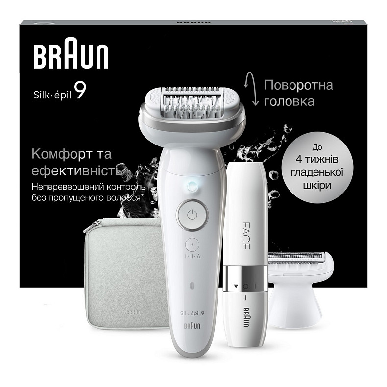 Епілятор BRAUN Електр епiлятор Silk_epil 9 SES 9-341