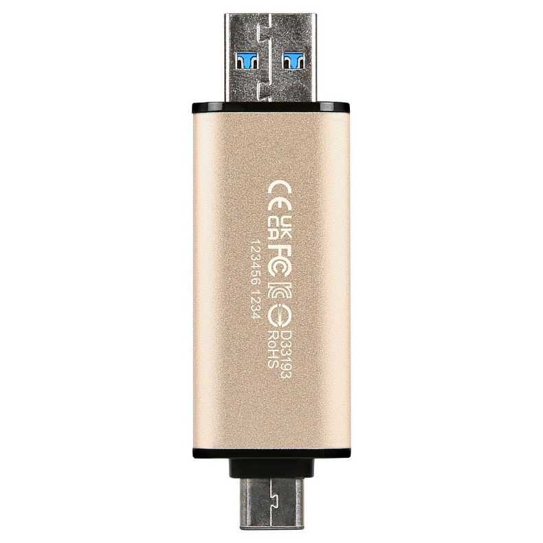 Флеш-накопитель Transcend 256GB USB 3.2 Type-A+Type-C JetFlash 930 Black R420/W400MB/s