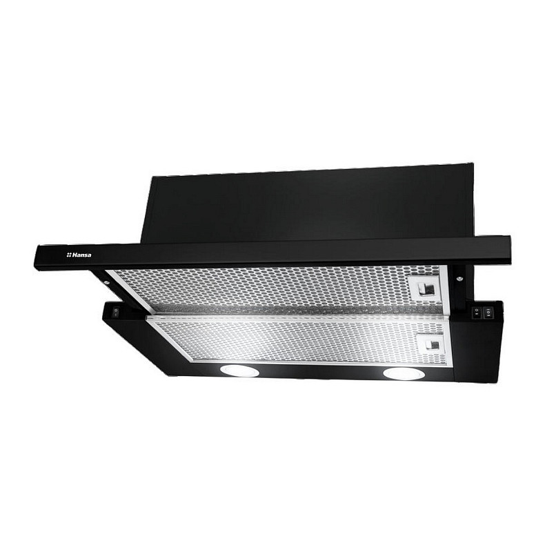 Витяжка Hansa телескопічна, 60см, 475м3ч, чорний