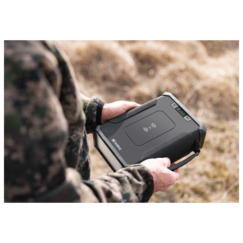 УМБ Sandberg Survivor PD 96000mAh DC84W USB-C60W Cigar Lighter 180W 2USB-A18W,Wireless LiFePo4
