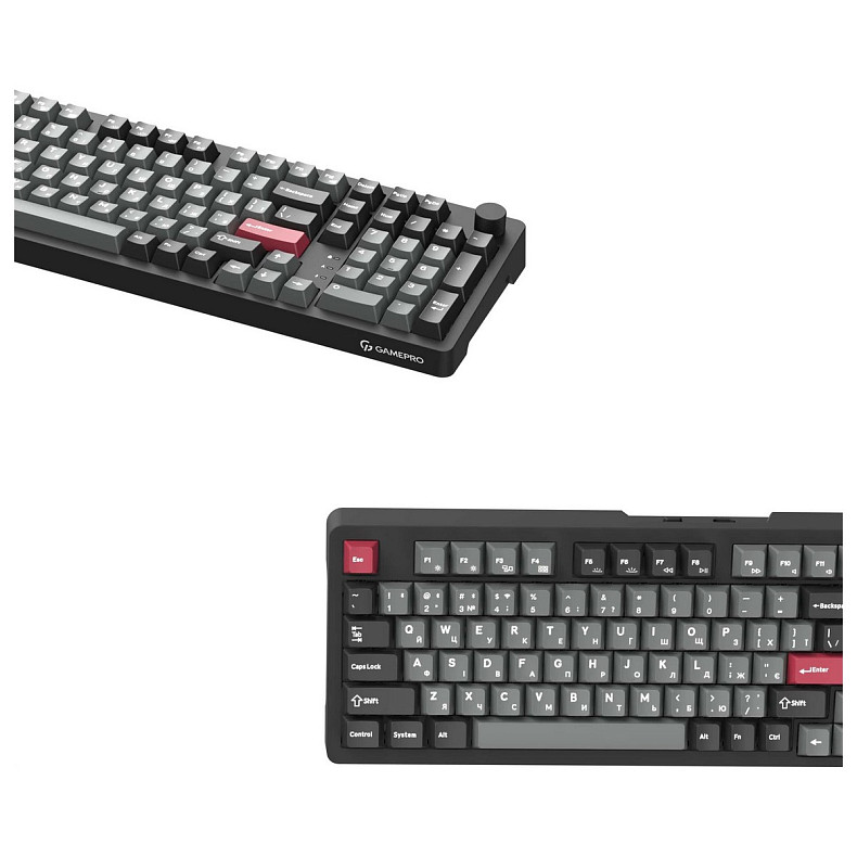 Клавиатура GamePro Asgard Drakkar Keychron Super Red Switch Black (MK305BK)