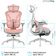 Крісло офісне OfficePro Elite OC950GLP Gray/Light Pink