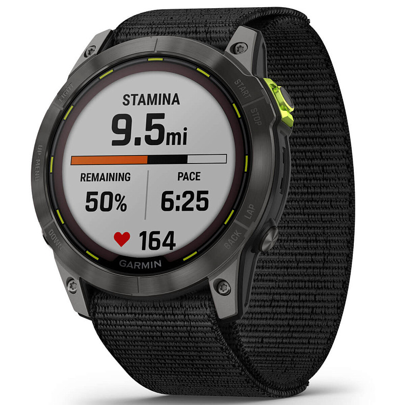 Спортивний годинник GARMIN Enduro 2 Sapphire Carbon Gray DLC Titanium with Black UltraFit Nylon Strap