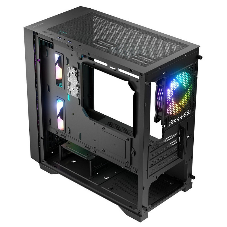 Корпус LogicConcept dart pro mini black mesh fans 3x120mm без БП mATX