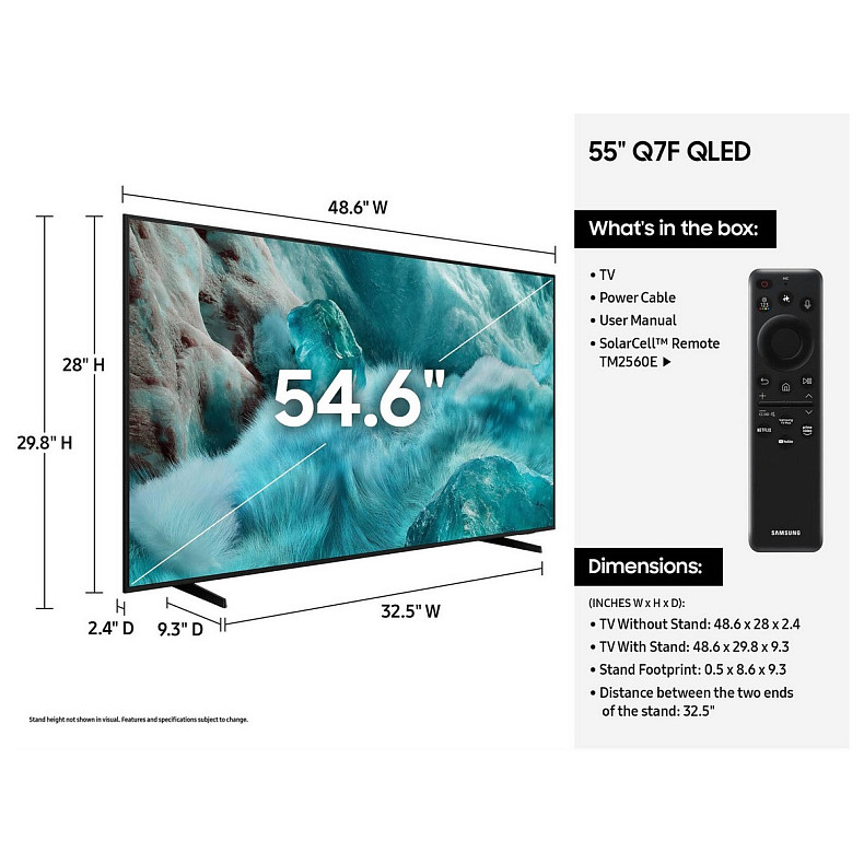 Телевізор Samsung QE55Q7FAAUXUA