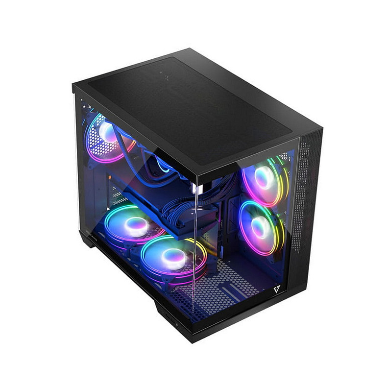 Корпус Modecom volcano panorama apex argb 5f midi grey без БП ATX