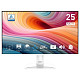 Монітор MSI 24.5" PRO MP251W-E2 D-Sub, HDMI, DP, MM, IPS, 120Hz, sRGB 99%, AdaptiveSync, білий
