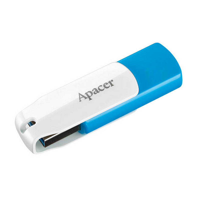 Флеш-накопитель USB3.1 64GB Apacer AH357 Blue/White (AP64GAH357U-1)