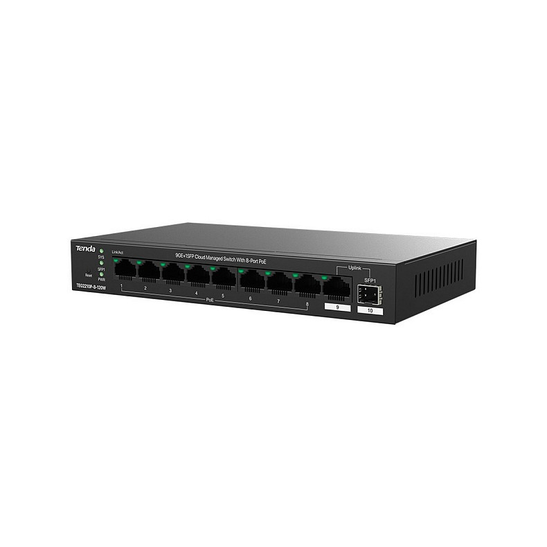Коммутатор Tenda TEG2210P-8-120W