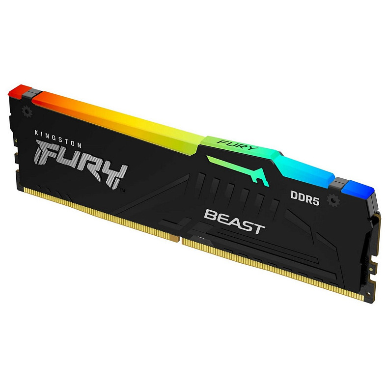 ОЗП Kingston DDR5 16GB 4800 Beast Black RGB (KF548C38BBA-16)