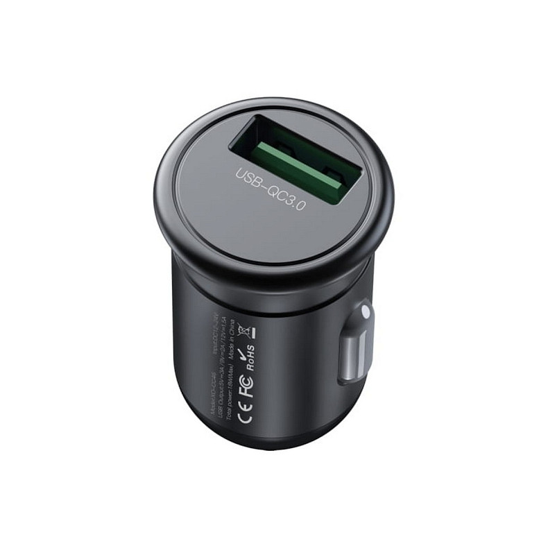 Автомобильное зарядное устройство XO CC46 (USB, 3A) Gray (6920680827343)