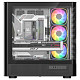 Корпус Modecom VOLCANO AQ500 ARGB MIDI FRONT LCD 6,2”, 4x120mm fans BLACK без БЖ ATX
