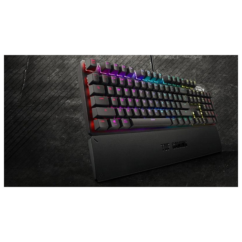 Клавіатура Asus TUF Gaming K3 RGB 104key Kailh BN UA Black (90MP01Q1-BKMA00)