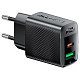 Зарядний пристрій 2xUSB 30W (USB-C+USB-A) Gan A98 Black Acefast