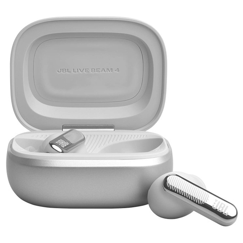 Наушники TWS JBL Live Beam 4 Silver (JBLLIVEBEAM4SIL)