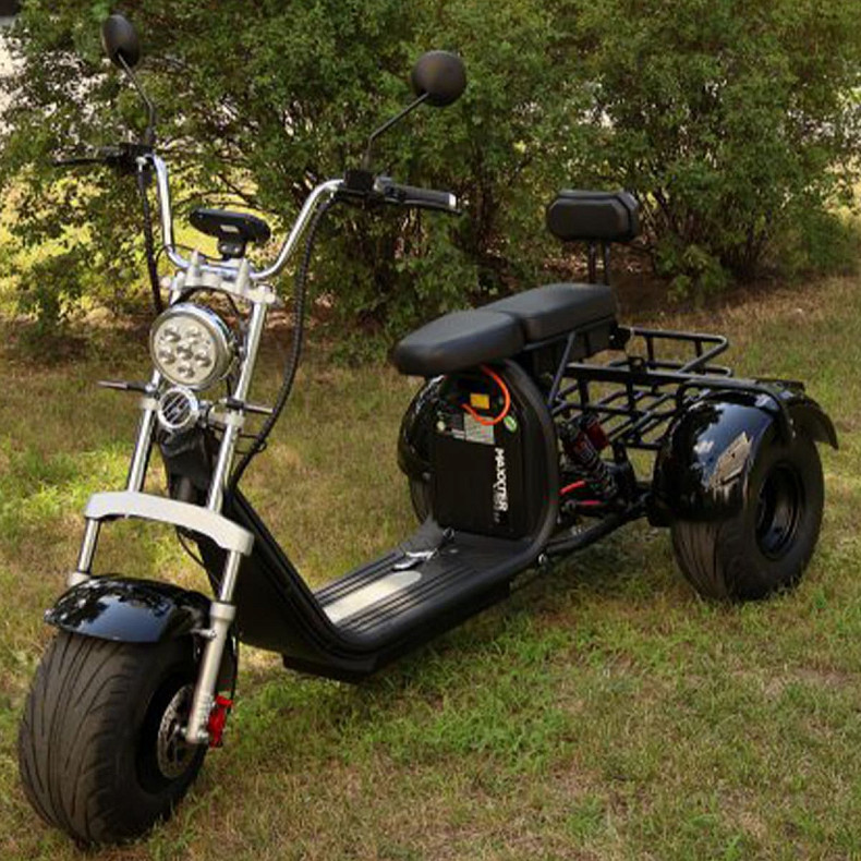 Электроскутер MAXXTER TRIKE 2.0, 2000 Вт, черный