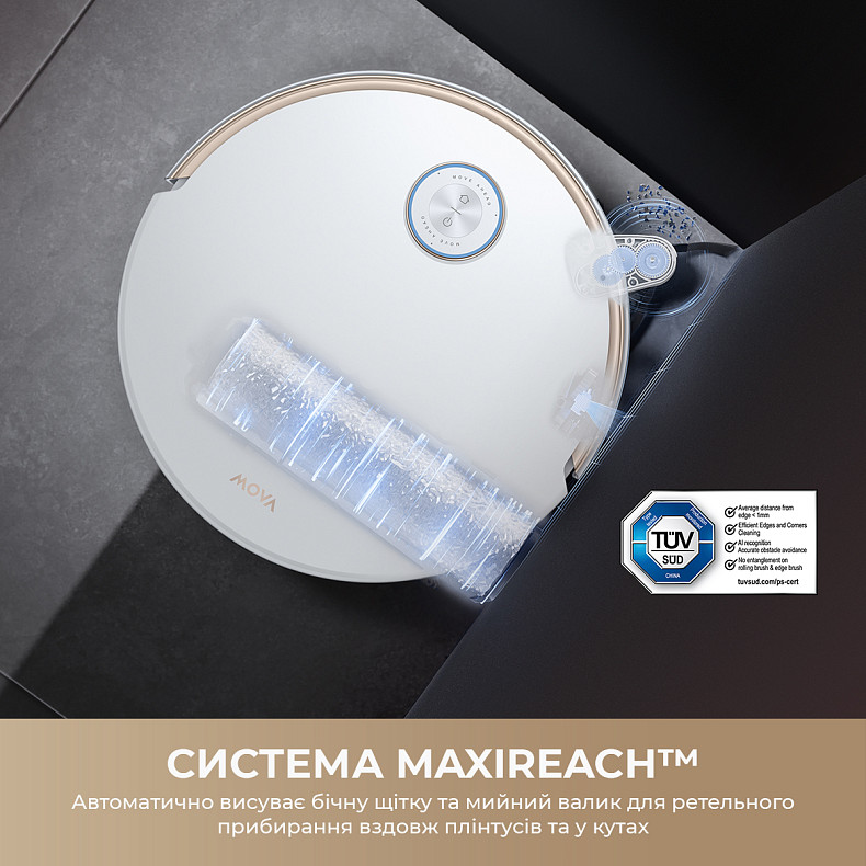 Робот-пылесос моющий MOVA S70 Ultra Roller Black