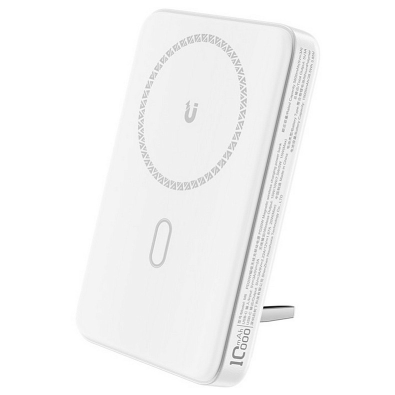 УМБ Acefast Magnetic Wireless 10000mAh 20W PD, QC 3.0, QI 20W M6 White
