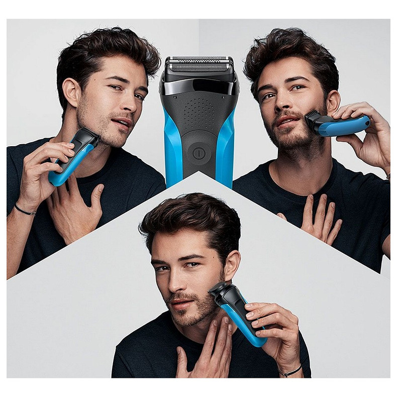 Електробритва Braun Series 3 310BT Black/Blue