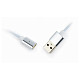 Кабель Cablexpert (CC-USB2-AMLM31-1M), USB 2.0 - Lightning/Micro/USB-C USB, 1м, серебристый