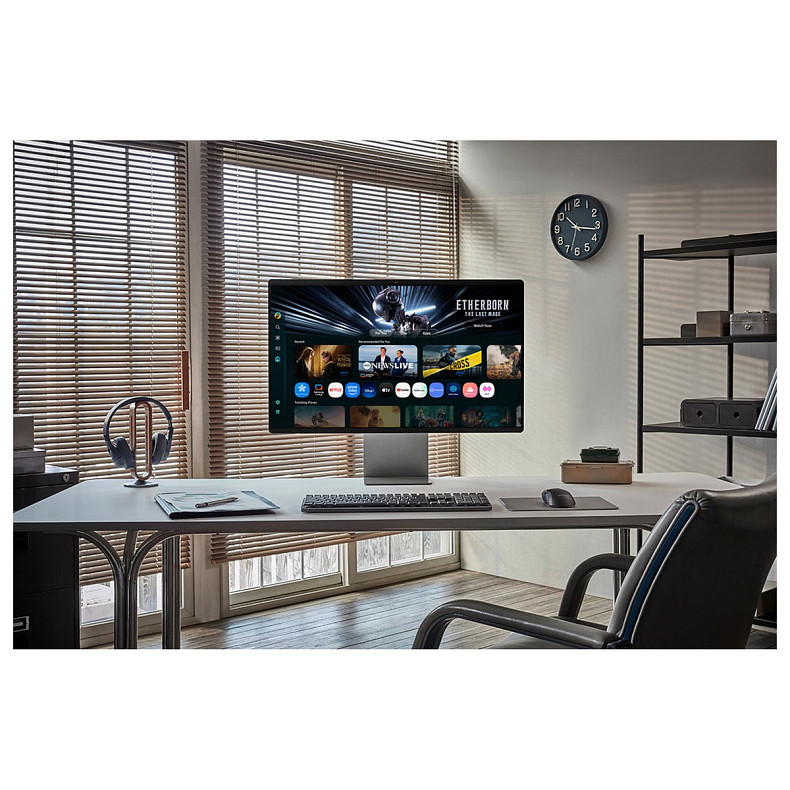 Монітор Samsung 32"S32FM902 HDMI, USB, Bluetooth, MM, OLED, 3840x2160, 165Hz, 0.03ms, HDR10+