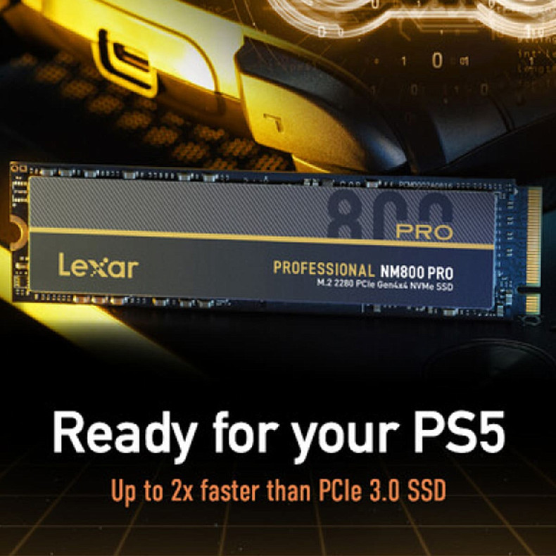 Накопитель SSD LEXAR PCIE G4 M.2 512GB NM800 PRO (LNM800P512G-RNNNG)