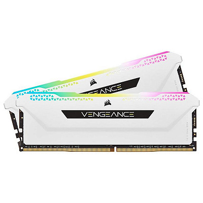 ОЗУ Corsair Vengeance RGB Pro SL DDR4 2x8GB 3600 MHz White (CMH16GX4M2D3600C18W)