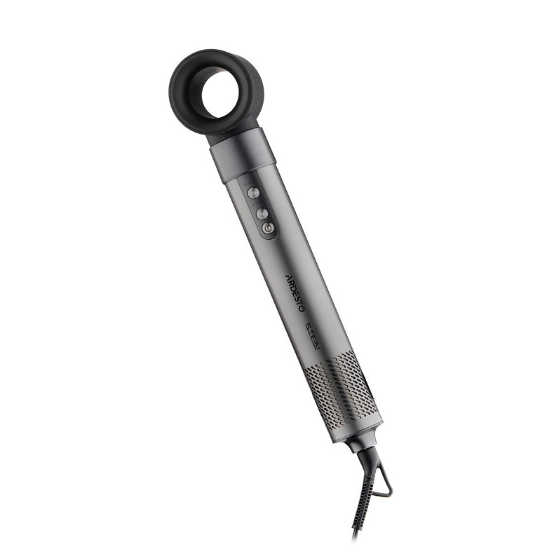 Стайлер Ardesto Stein, 1200-1400Вт, 3 швидкості, 3 темп.режими, іонизація, сірий