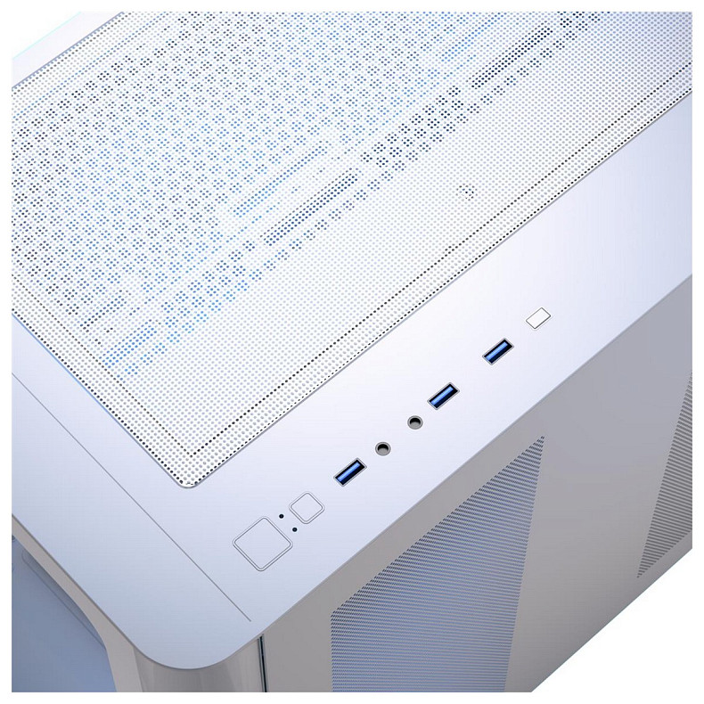 Корпус AeroCool P500C-G-WT-v1 (ACCM-PN01043.21) White без БП