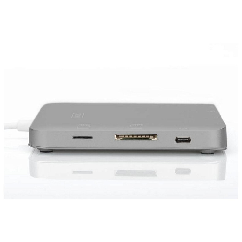 Хаб DIGITUS USB-C > HDMI/VGA/miniDisplayPort/3xUSB-A/USB-C/SD/MicroSD/RJ54/Audio