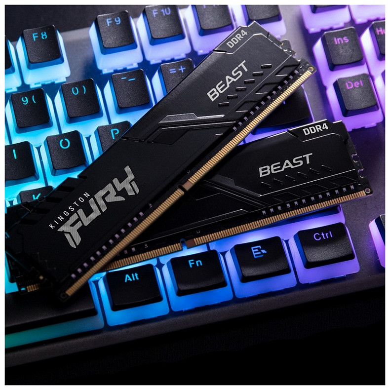 ОЗП Kingston Fury Beast DDR4 16GB (2x8GB) 3200 MHz Black (KF432C16BBK2/16)