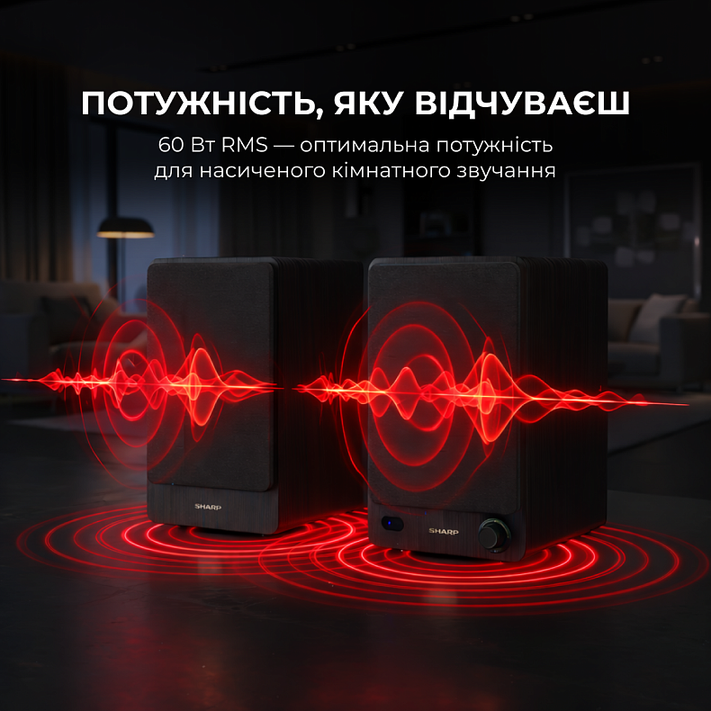 Акустические колонки Sharp CP-SS30 Black