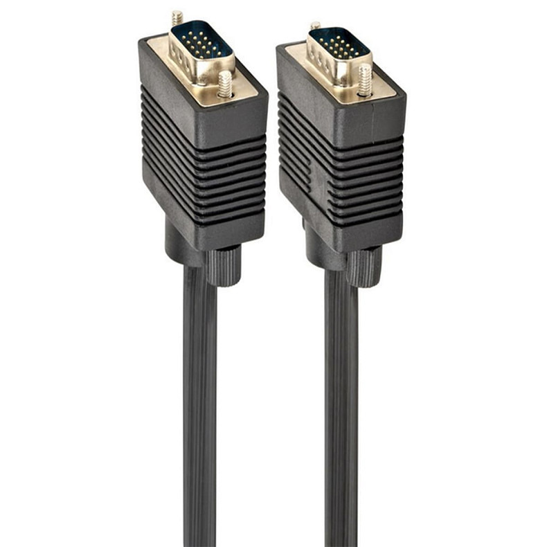 Кабель premium VGA, 3+ 9C HD15M, подвійне екранування, з 2-ма феритами, 30 м