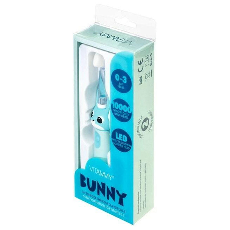 Електрична зубна щітка Vitammy Bunny Light Blue (від 0-3 років)