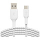 Кабель Belkin USB-A - USB-С, BRAIDED, 1m, white