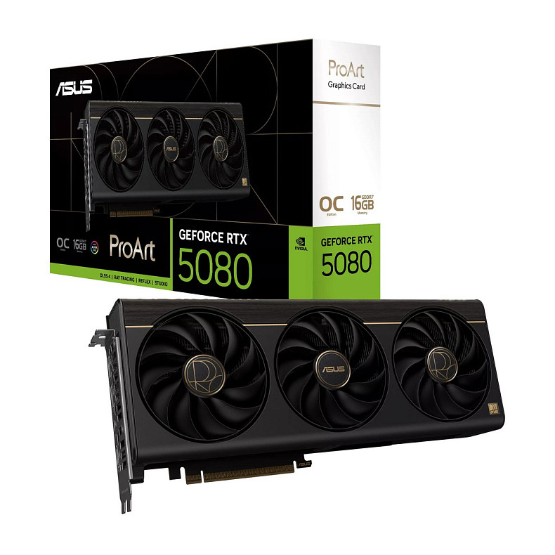 Відеокарта ASUS GeForce RTX 5080 16GB GDDR7 OC PROART-RTX5080-O16G