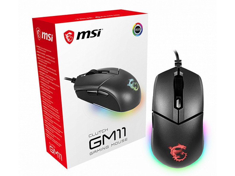 Мишка MSI Clutch GM11 Black GAMING Mouse (S12-0401650-CLA)