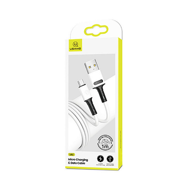 Кабель Usams US-SJ435 USB - Micro USB, 1 м, White (SJ435USB01)