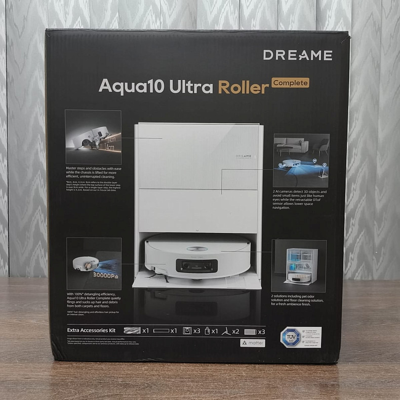 Робот-пилосос миючий Dreame Aqua 10 Ultra Roller Complete White - Уцінка