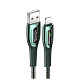 Кабель Usams US-SJ469 USB - Lightning, 1.2 м, Dark Green (SJ469USB02)